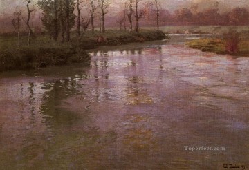 En el río francés impresionismo paisaje noruego Frits Thaulow Pinturas al óleo